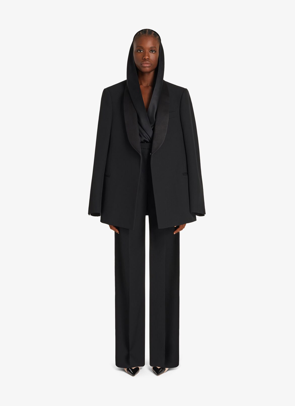 Tailored High-waist Trousers ALAÏA BLACK TAILORED HIGH-WAIST TROUSERS